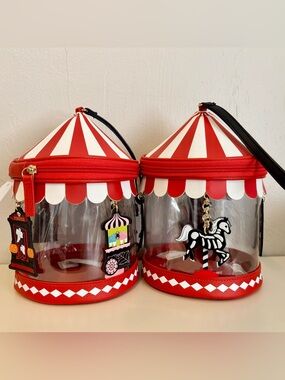 Bath & Body Works Circus Carousel Halloween Wristlet Zippered Bag 2026 x2